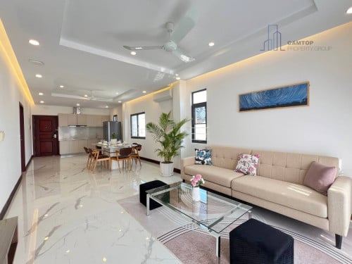 2 Bedroom Modern Apartment For Rent In BKK3 With Pool
