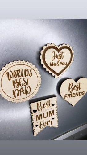 Custom Cut with Magnets For Refrigerator/ឈើកាត់េជាទម្រង់រូបបាន