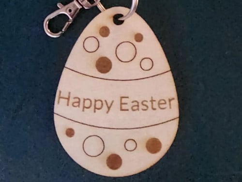Custom Egg Shape Keychain with Personalized Message or Mini Logo