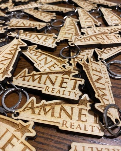 Customized 3D Wood Keychain (name only)