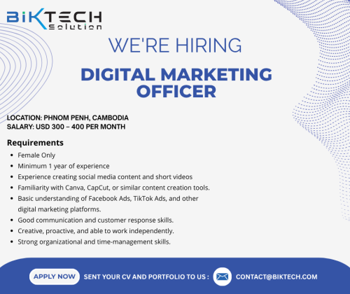 Digital Marketing Officer