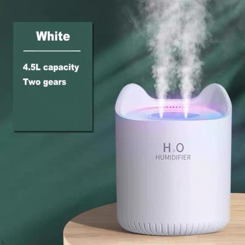 Double Spray Humidifier 4.5L | 3 Mist Modes | LED Night Light | Ultra QuieT