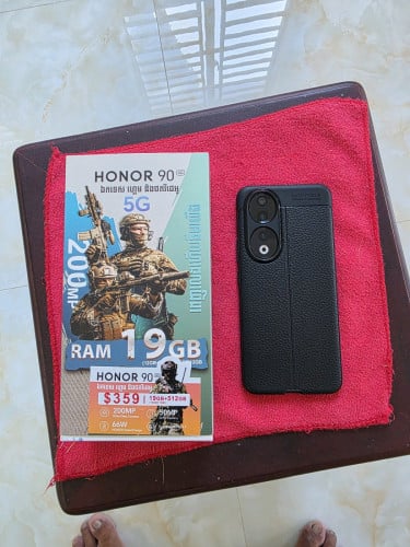Honor90 5G Sim2 Company Ram12G Room512G Color Black Full Set Inbox New99% Price:225$