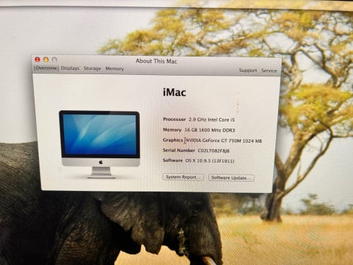 I Mac Core I5 / Ram 16g / M2 126G For Mac OS/ M2 1T For Drive D /