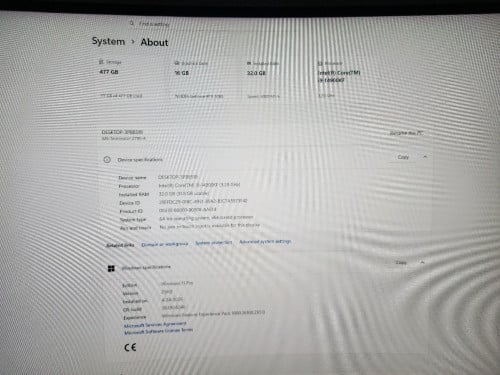 I9 14th RTX 5080 Ram DDR5 32GB