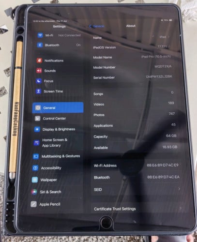 Ipad pro 10.5 2017