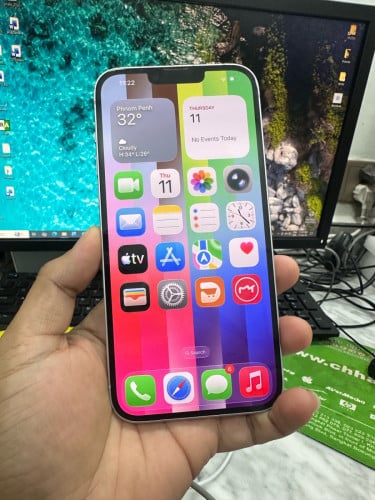 iPhone 14 plus 128 LL/a ដាក់សុីមបាន 265$