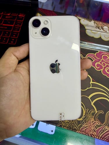 iPhone 14 Plus ស្អាត99%ដូចថ្មី Color White 128G ថ្ម100%