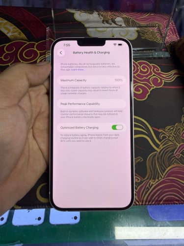 iPhone 14 Plus ស្អាត99%ដូចថ្មី Color White 128G ថ្ម100%