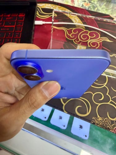 iPhone 16 Plus 128G Color Blue មួយទឹក ថ្ម93%🔋 lock sim (ប្រើសុីមបាន2)⭐️