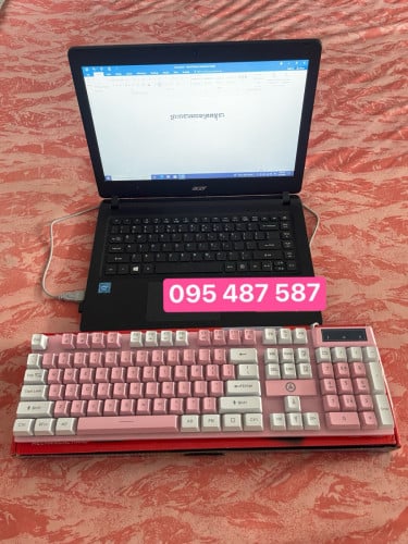 Keyboard Pink New 12$(ហ្រ្វីដឹក)