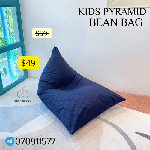 Kids Pyramid Bean Bag សាឡុងអង្គុយគ្រាប់ស្នោ​