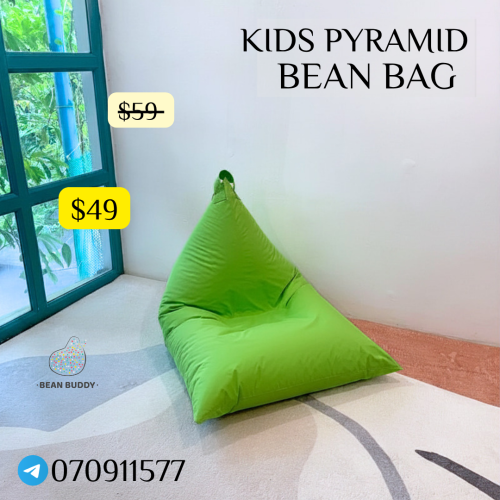 Kids Pyramid Bean Bag សាឡុងអង្គុយគ្រាប់ស្នោ