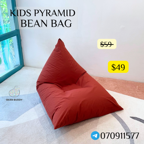Kids Pyramid Bean Bag សាឡុងអង្គុយគ្រាប់ស្នោ