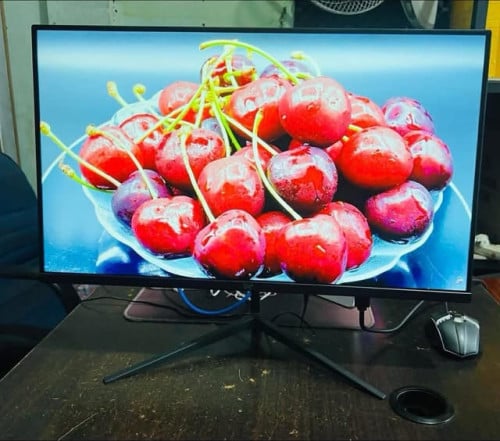Monitor 24 inch 75Hz FHD កែមស្មើ មានSpeaker មានច្រើនគ្រាប់បងៗអាចដាក់កម្ម៉ងបានចា