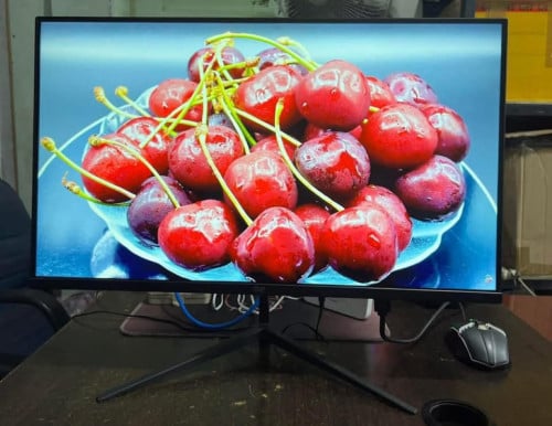 Monitor 24 inch 75Hz FHD កែមស្មើ មានSpeaker មានច្រើនគ្រាប់បងៗអាចដាក់កម្ម៉ងបានចា