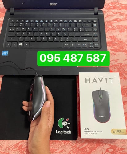 Mouse RGB New 6$(ហ្រ្វី Pad)