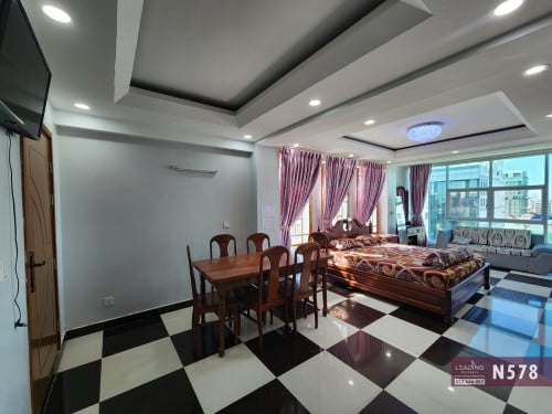 N578 | Top Floor Bright and clean Studio For Rent Near CJCC / Toul Kork