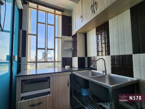 N578 | Top Floor Bright and clean Studio For Rent Near CJCC / Toul Kork