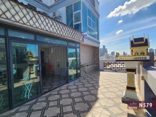 N579 | Big Balcony Studio on 10th Floor For Rent Near RUPP | Toul Kork