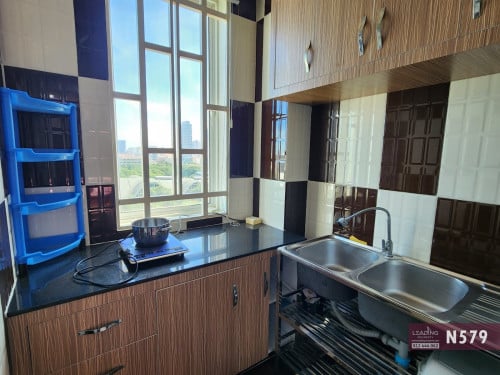 N579 | Big Balcony Studio on 10th Floor For Rent Near RUPP | Toul Kork