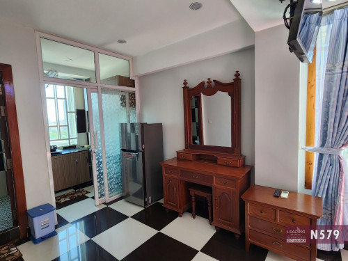 N579 | Big Balcony Studio on 10th Floor For Rent Near RUPP | Toul Kork