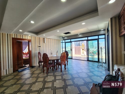 N579 | Big Balcony Studio on 10th Floor For Rent Near RUPP | Toul Kork
