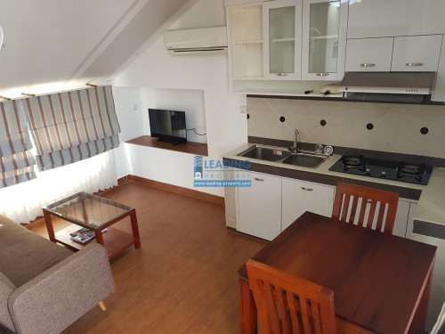 N591 | Top Floor Peaceful 1 Bedroom Serviced Apartment For Ren in Boeng Trabek