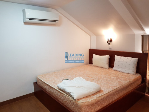 N591 | Top Floor Peaceful 1 Bedroom Serviced Apartment For Ren in Boeng Trabek