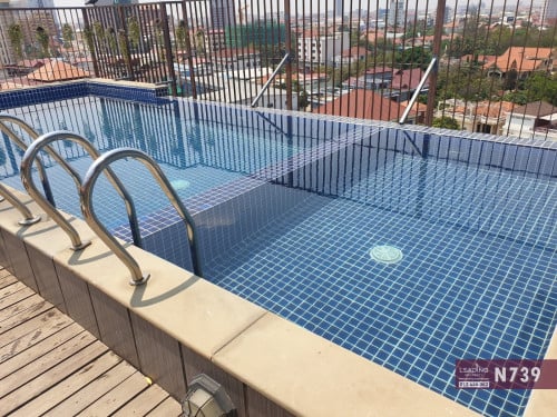 N739 | 2 Bedrooms Serviced Apartment For Rent With Swimming Pool in Toul Kork