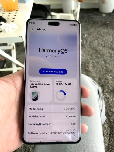 Nova 12pro Ch សានុំស៊ីន ស្អាត 97% Ram 12/256g