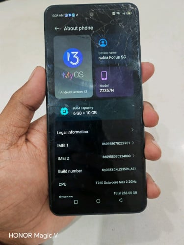 Nubai Focus 5g 256g