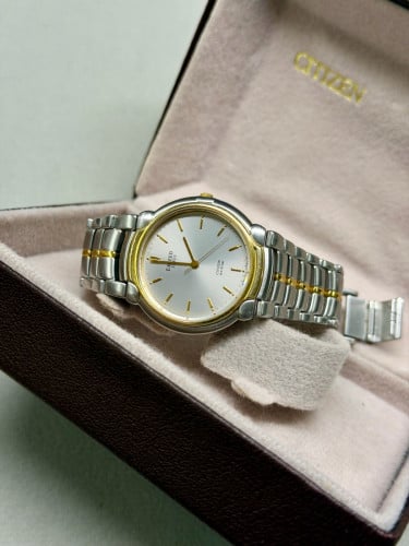Original Rare Vintage Citizen Exceed Euros Two-Toned Full Box 1980 - (Condition 90%)