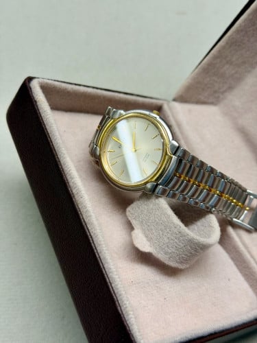 Original Rare Vintage Citizen Exceed Euros Two-Toned Full Box 1980 - (Condition 90%)