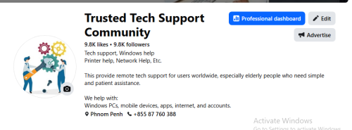 OTP Providing to what's app to verify the code for Facebook Page