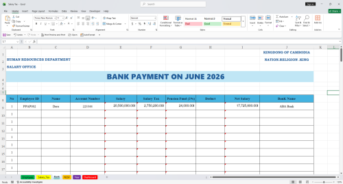 Payroll Tax calculation system in Excel