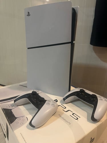 PS5 លក់ PS5 Fat 1TB (Disc Edition) – ប្រអប់ដើម កូនបញ្ជា2 ហ្គេម5