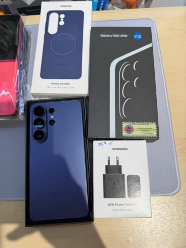S26 Ultra ក្រុមហ៊ុន 512GB ធានា១ឆ្នាំ 99% មានប្រអប់ដូចថ្មី