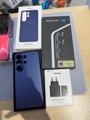 S26 Ultra ក្រុមហ៊ុន 512GB ធានា១ឆ្នាំ 99% មានប្រអប់ដូចថ្មី