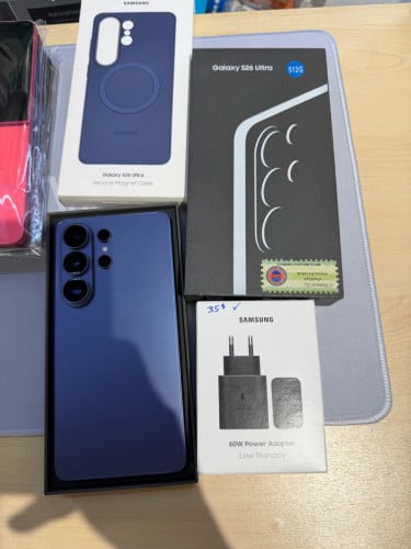 S26 Ultra ក្រុមហ៊ុន 512GB ធានា១ឆ្នាំ 99% មានប្រអប់ដូចថ្មី