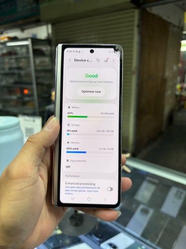 Samsung Zfold3 512G Ram12G Sim2 Global ខូចខាងក្នុងបែកជាំតិច