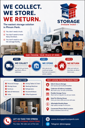 Hassle-Free Storage in Phnom Penh | Collection, Storage & Delivery