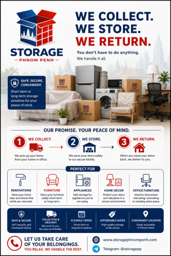 Storage Phnom Penh – Personal Storage, Moving House & Furniture Storage