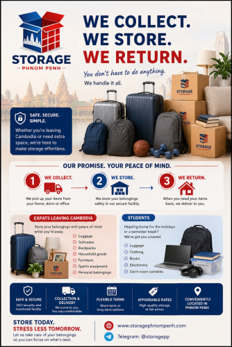 Storage Phnom Penh – Secure Storage for Expats, Students & Personal Belongings
