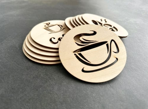 Tea, Coffee Coasters (wood)