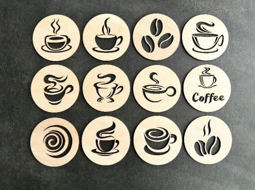 Tea, Coffee Coasters (wood)