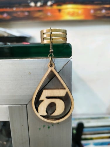 Wooden Earrings ក្រវិលឈើ