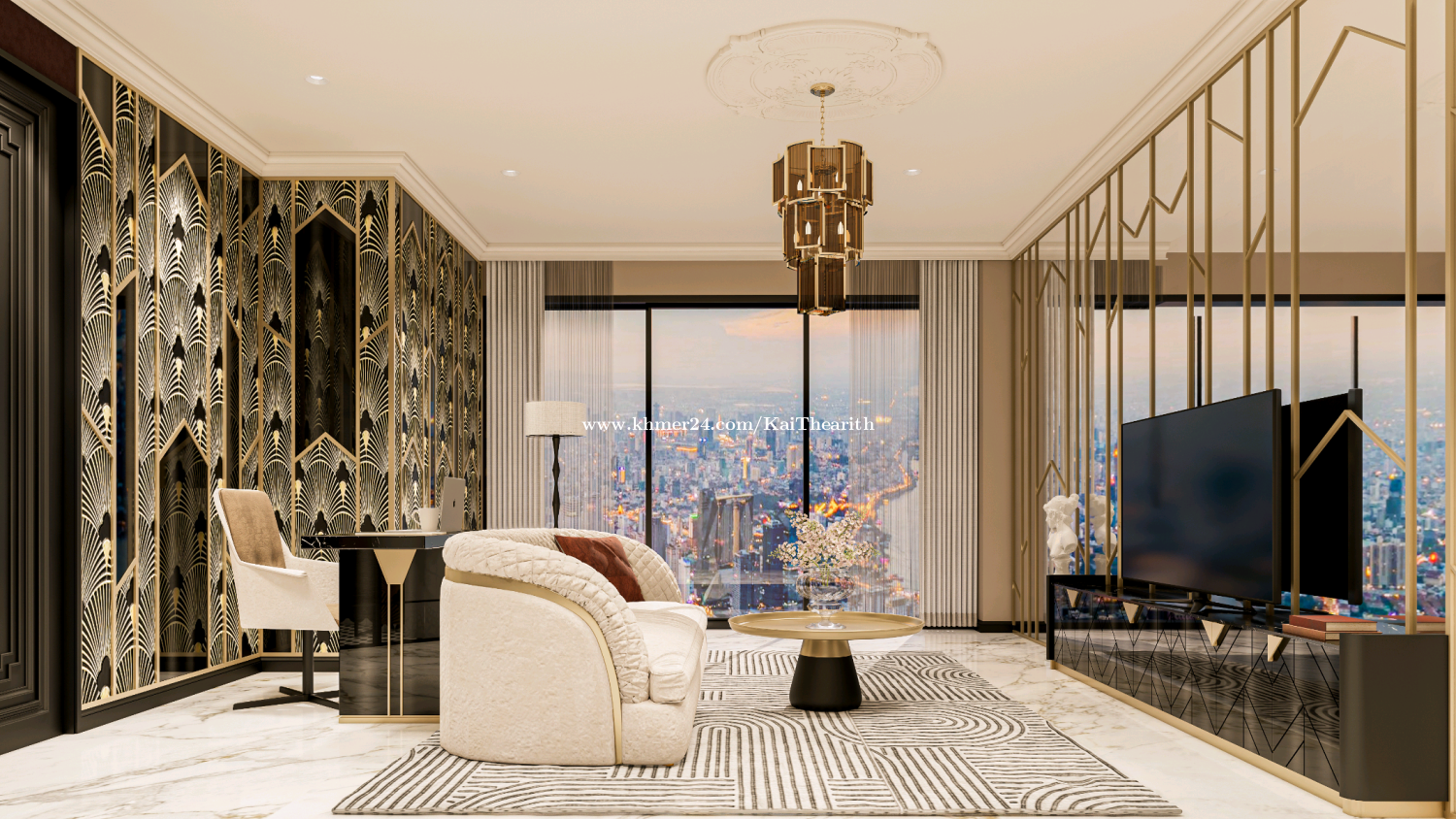 Time Square 9 /Unit 4Bedroom /Best View River &Independent view