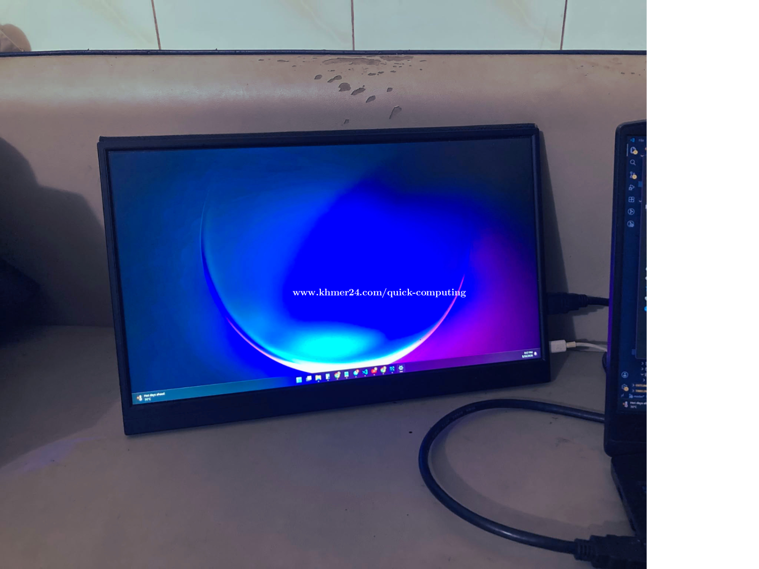 Portable Monitor ប្រើហើយ លក់ 25$ ចុះ
