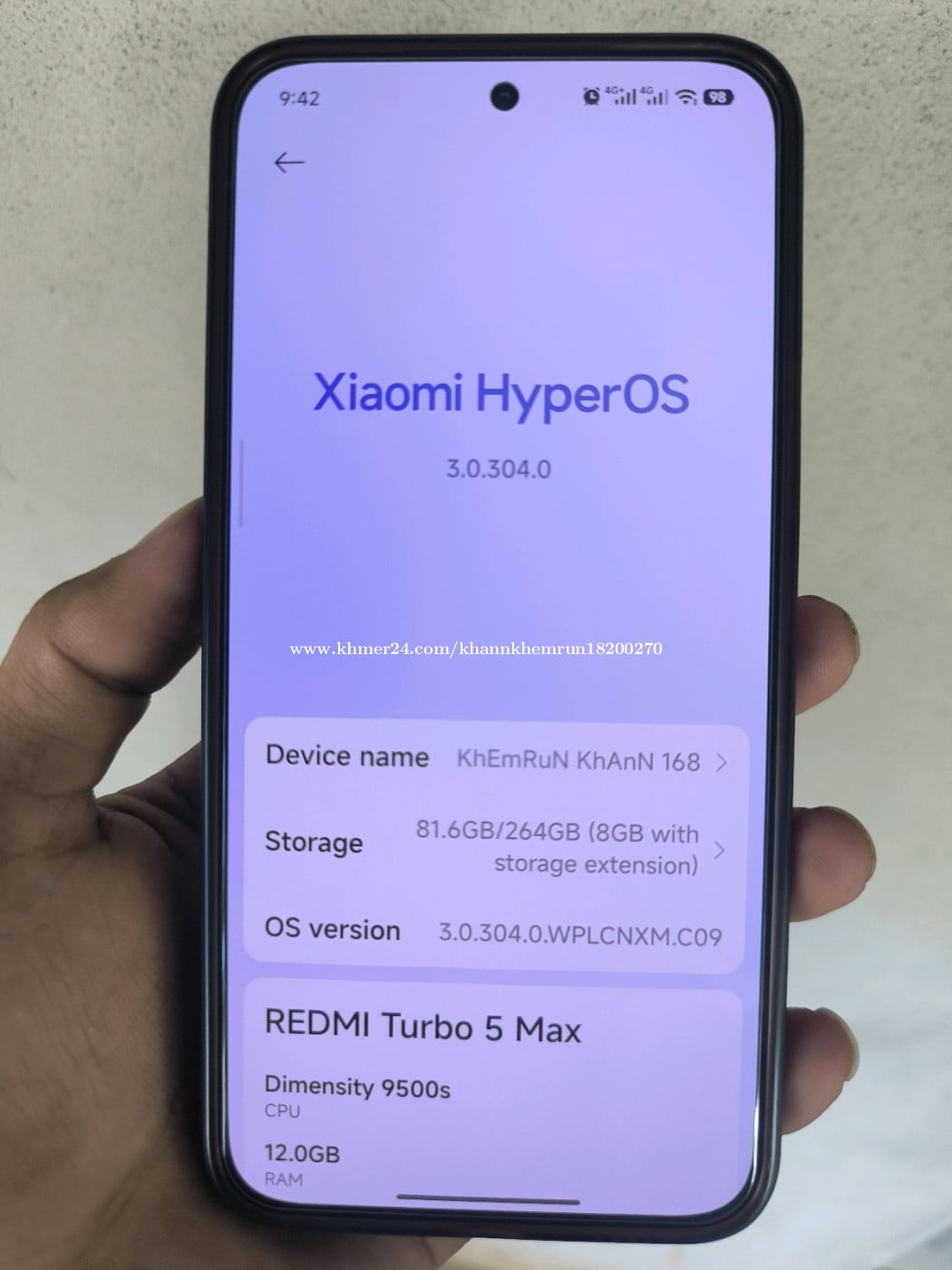 Redmi Turbo 5 max 12-256 Black 99% full set